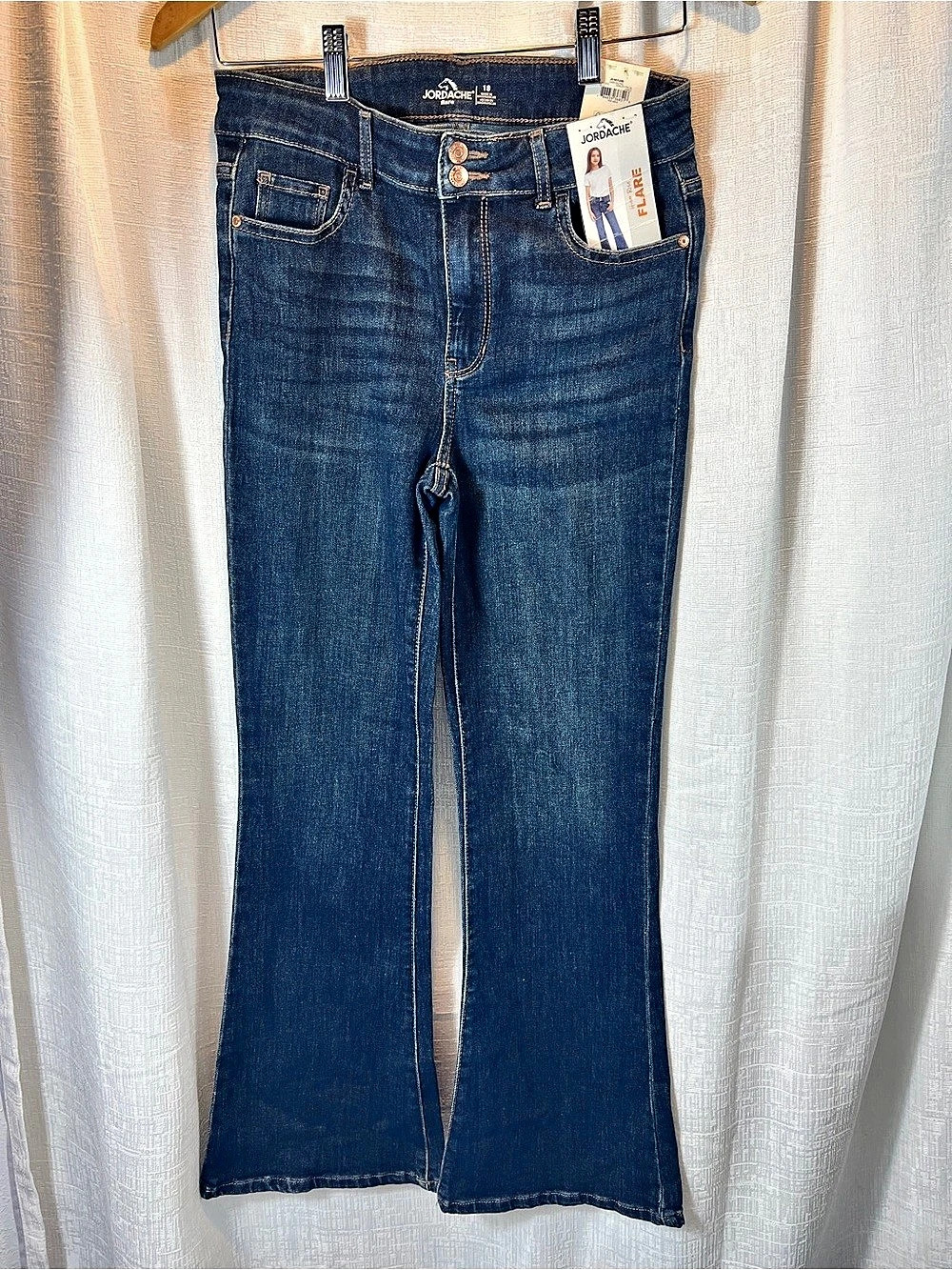 Jordache Flare Jeans in Blue Waist Girls SZ 18